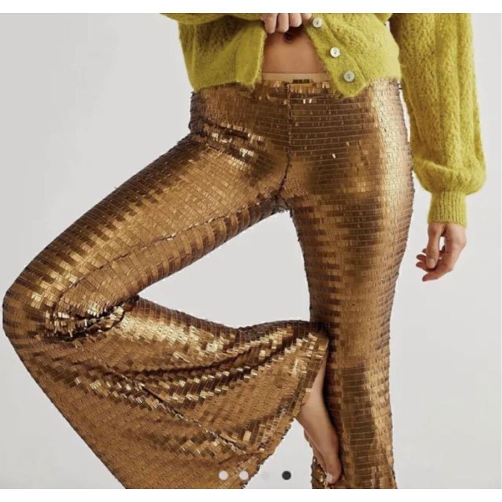 FREE PEOPLE Party Flare Pants size small